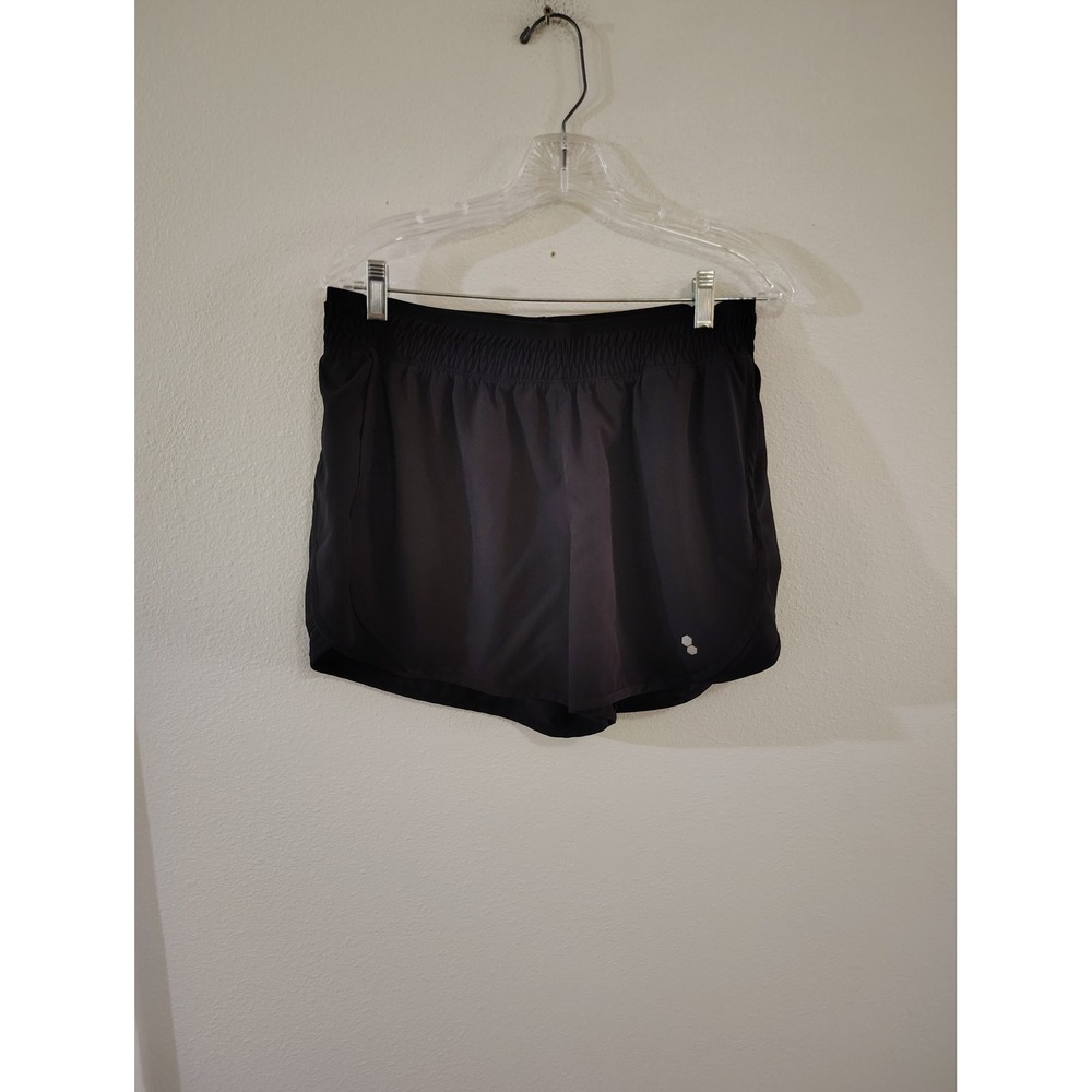 Tek Gear Black Running Athletic Workout Shorts Size Large L Built-in Liner